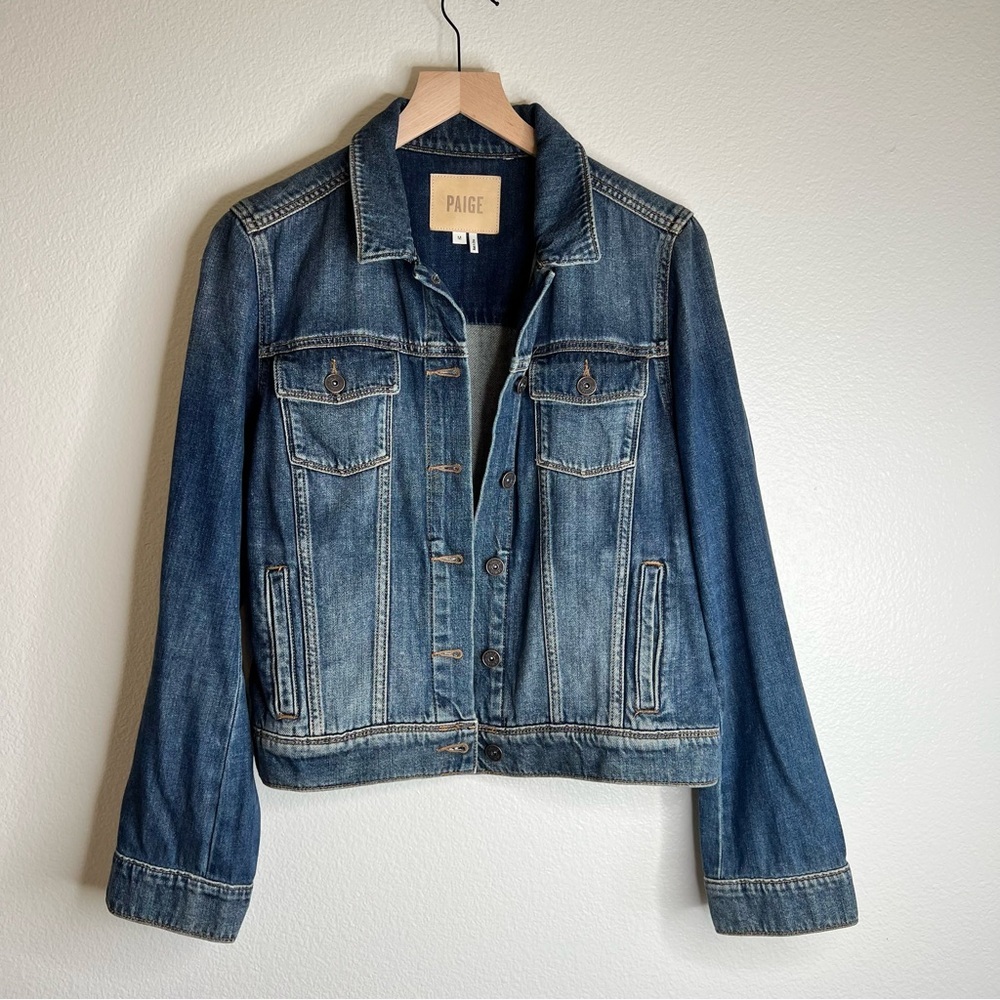 Paige Women's Blue Denim Jacket Size Medium